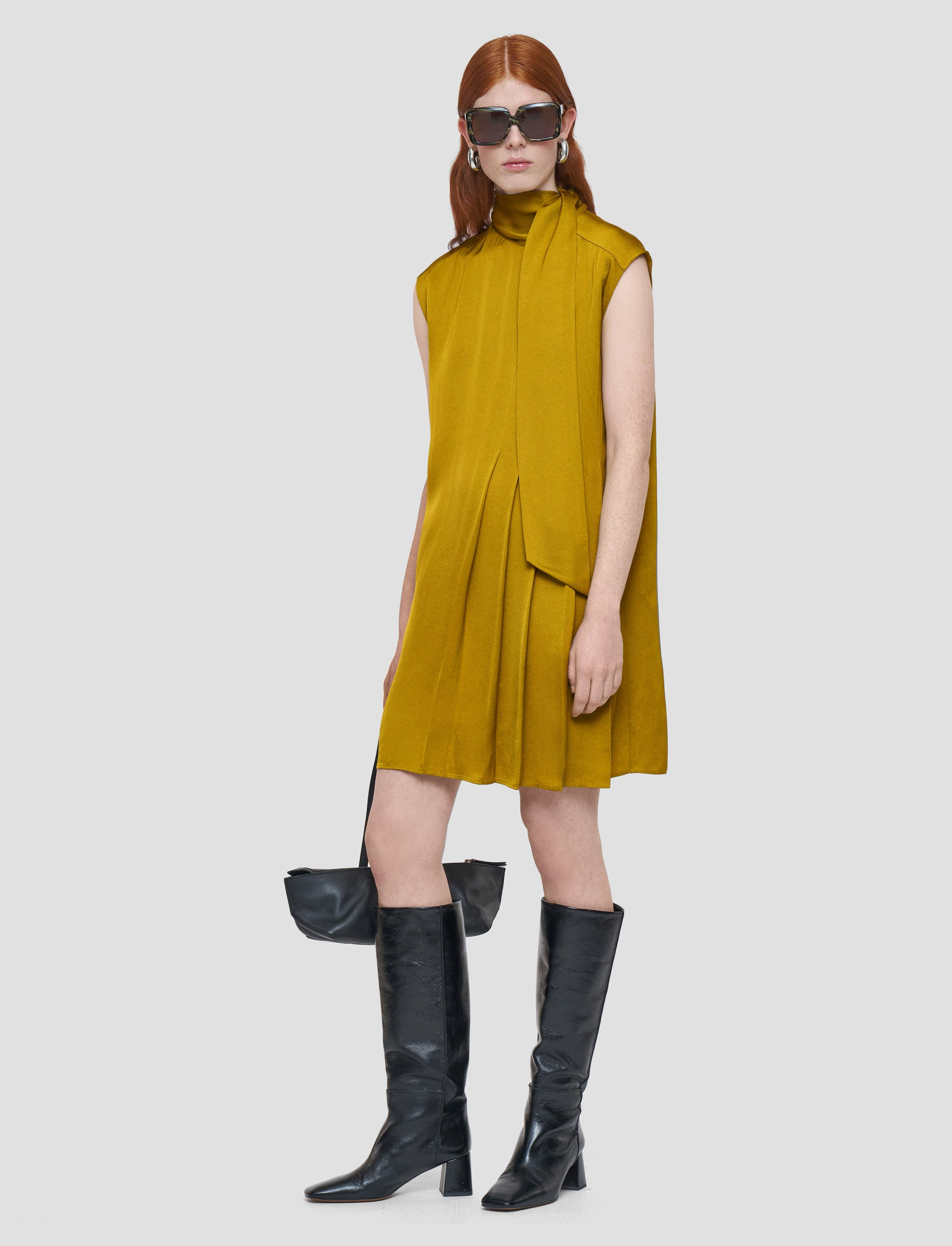 Sandy Light Crepe Dress Soft Drape Chic and Flattering