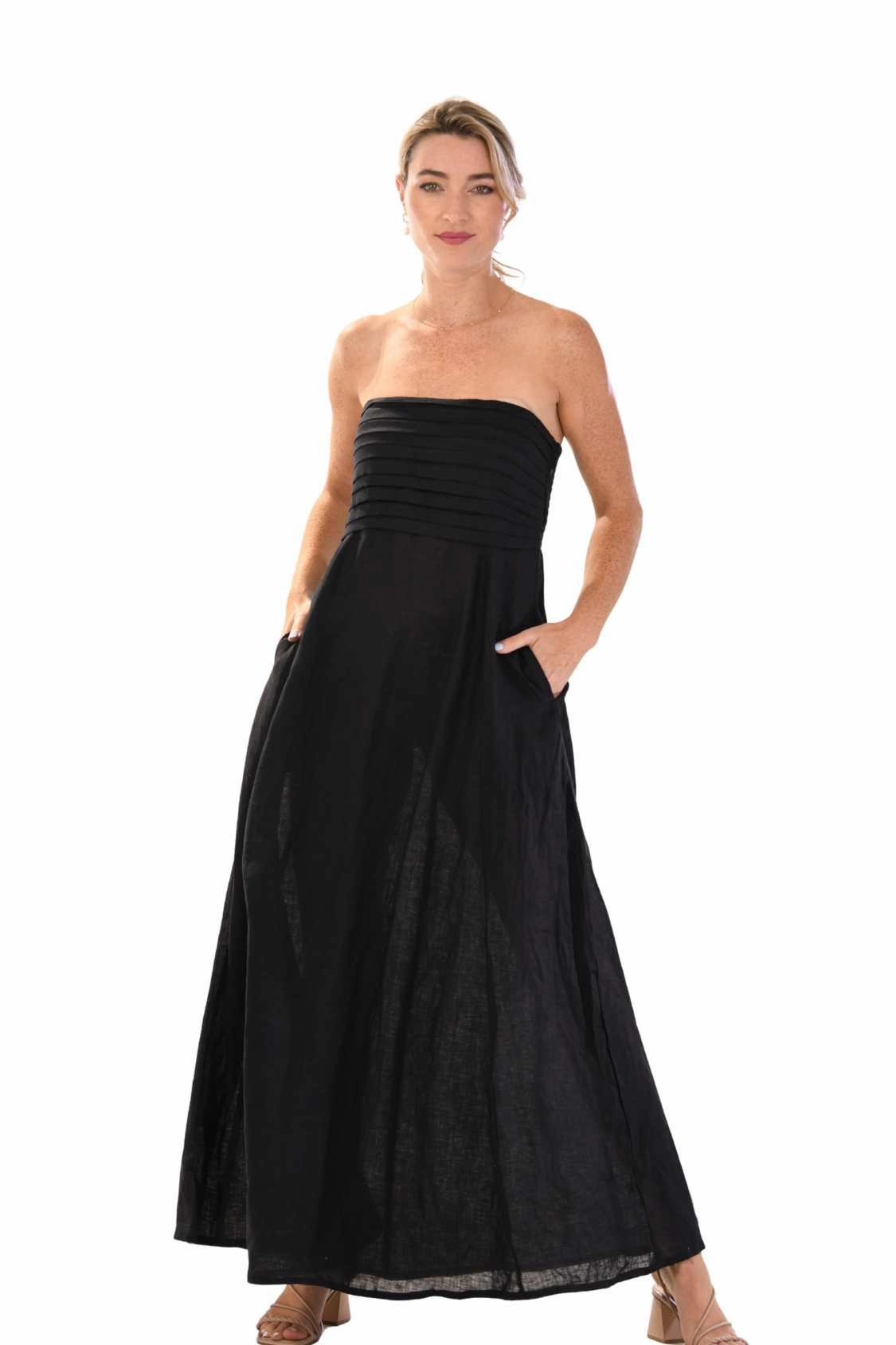 Santa Barbara Dress / Black Air Layer
