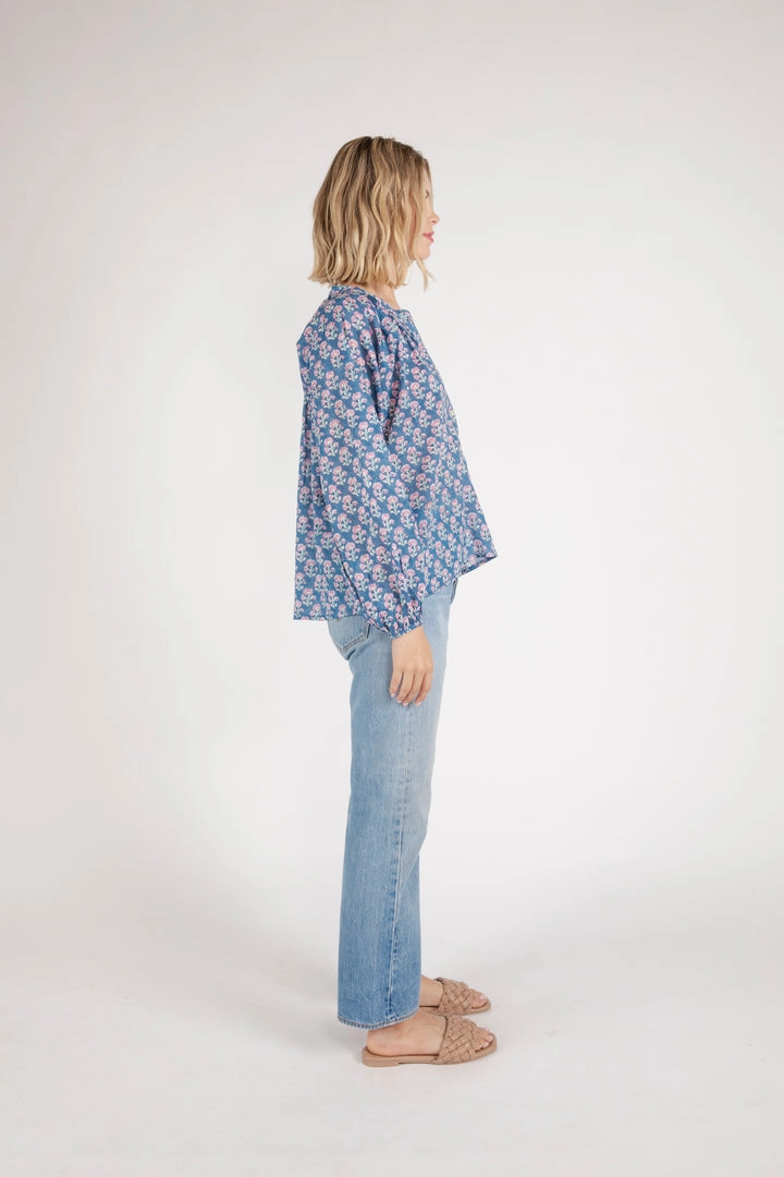 SANVI HALF BUTTON DOWN Double Layered Hem Reinforcement