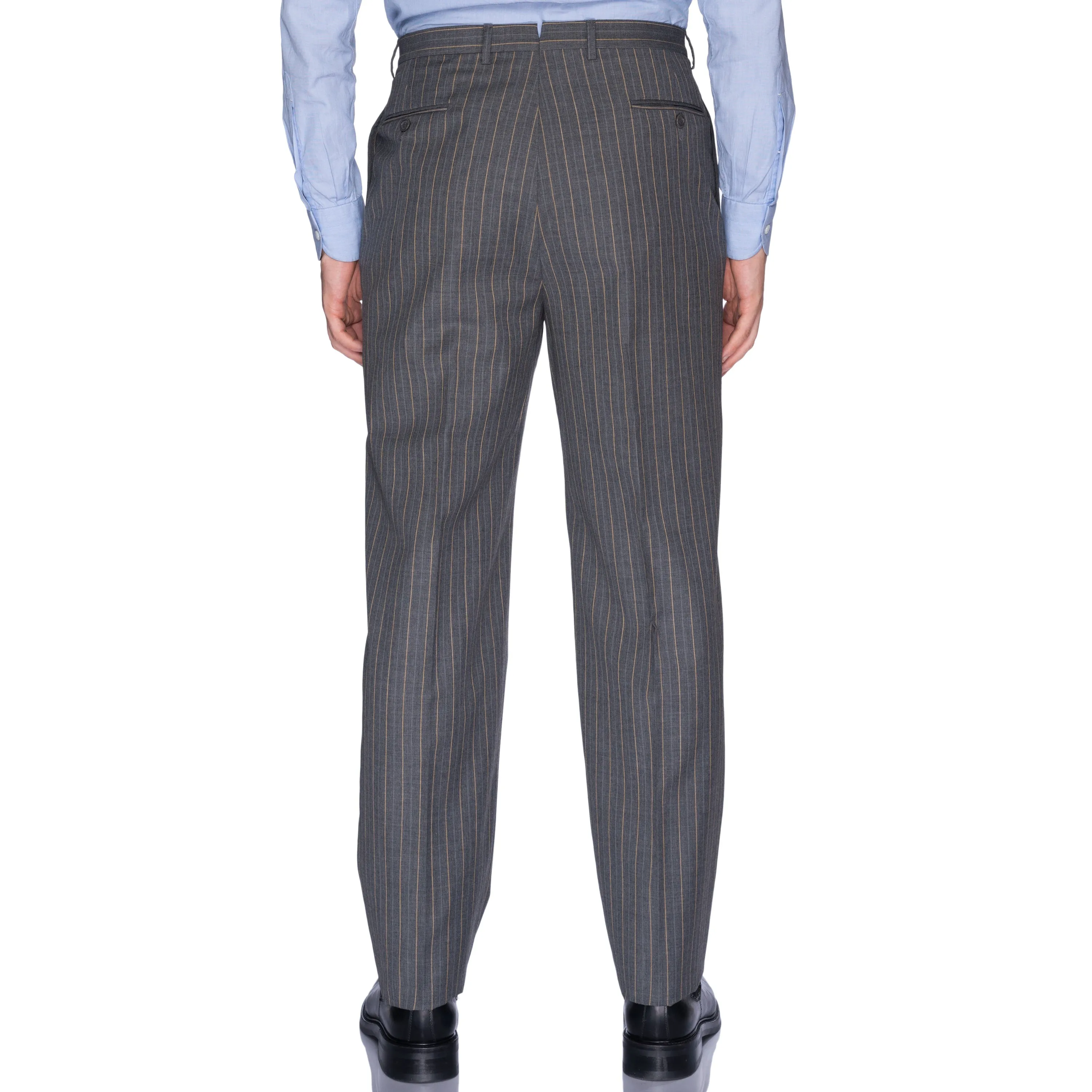 SARTORIA CASTANGIA Gray Striped Wool Business Suit EU 52 NEW US 42