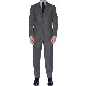 SARTORIA CASTANGIA Gray Striped Wool Business Suit EU 52 NEW US 42
