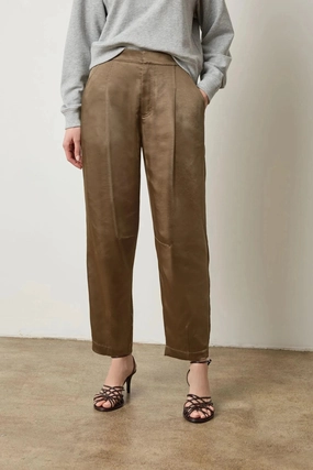 UltraSoftLining Satin Fly Front Pant Parsley