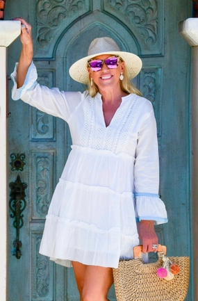 Belle Dress / White Natural Layers