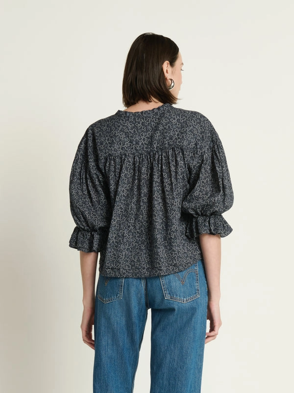 MultiLayer Stitching SCARLET PINTUCK BLOUSE