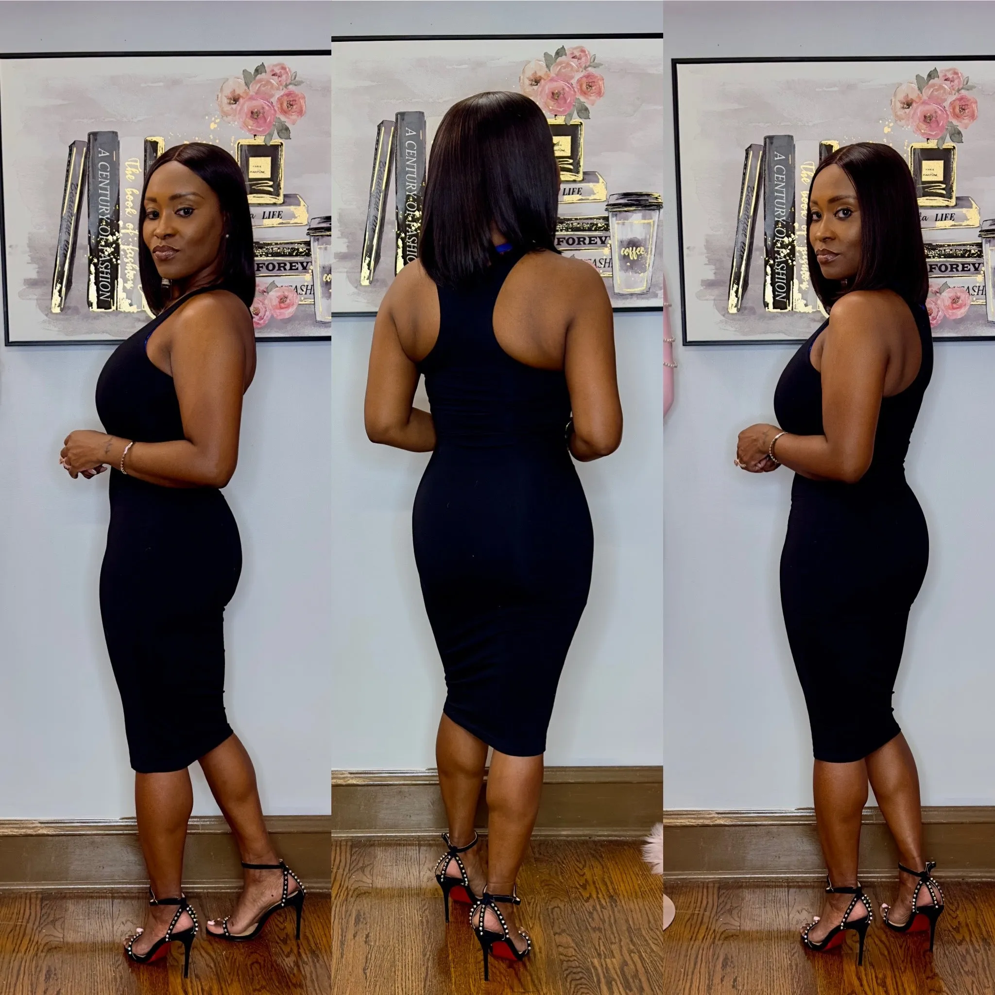 Scoop-Neck Sleeveless Dress