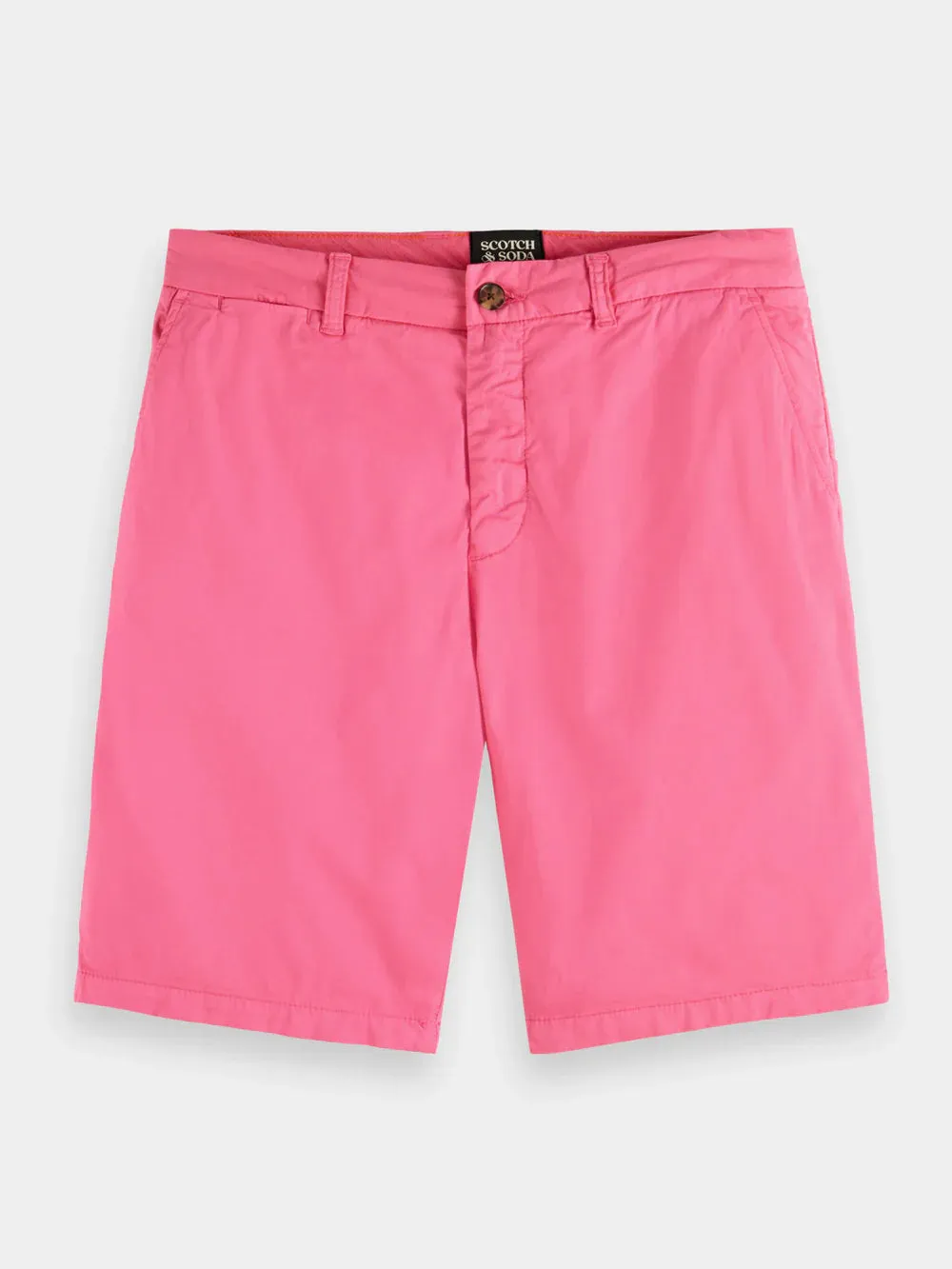 Scotch and Soda Stuart Chino Shorts in Pima Cotton - Tropical Pink