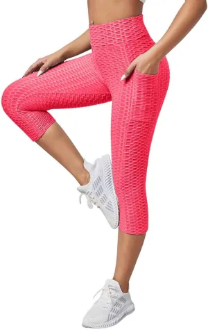 Scrunch Butt Lifting Workout Seamless Ruched Leggings for Women High Waisted Yoga Pants Tummy Control Pants
