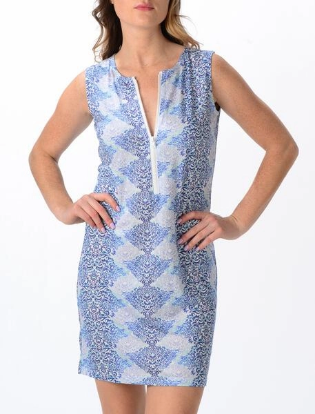 Scuba Dress / Lavender Urban Edge Bold Pattern