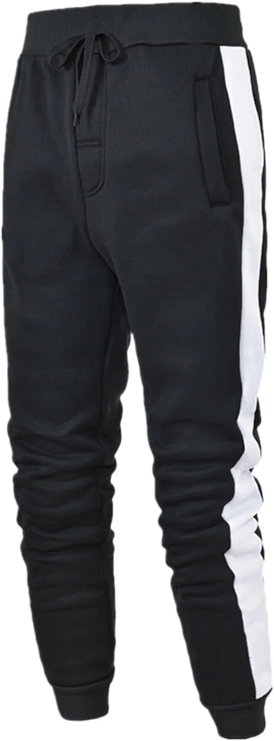 sdbrld Sweatpants For Men Men's Fashion Hip Hop Joggers Splice Drawstring Cargo Pants Hiking Outdoor Sweatpants Trousers