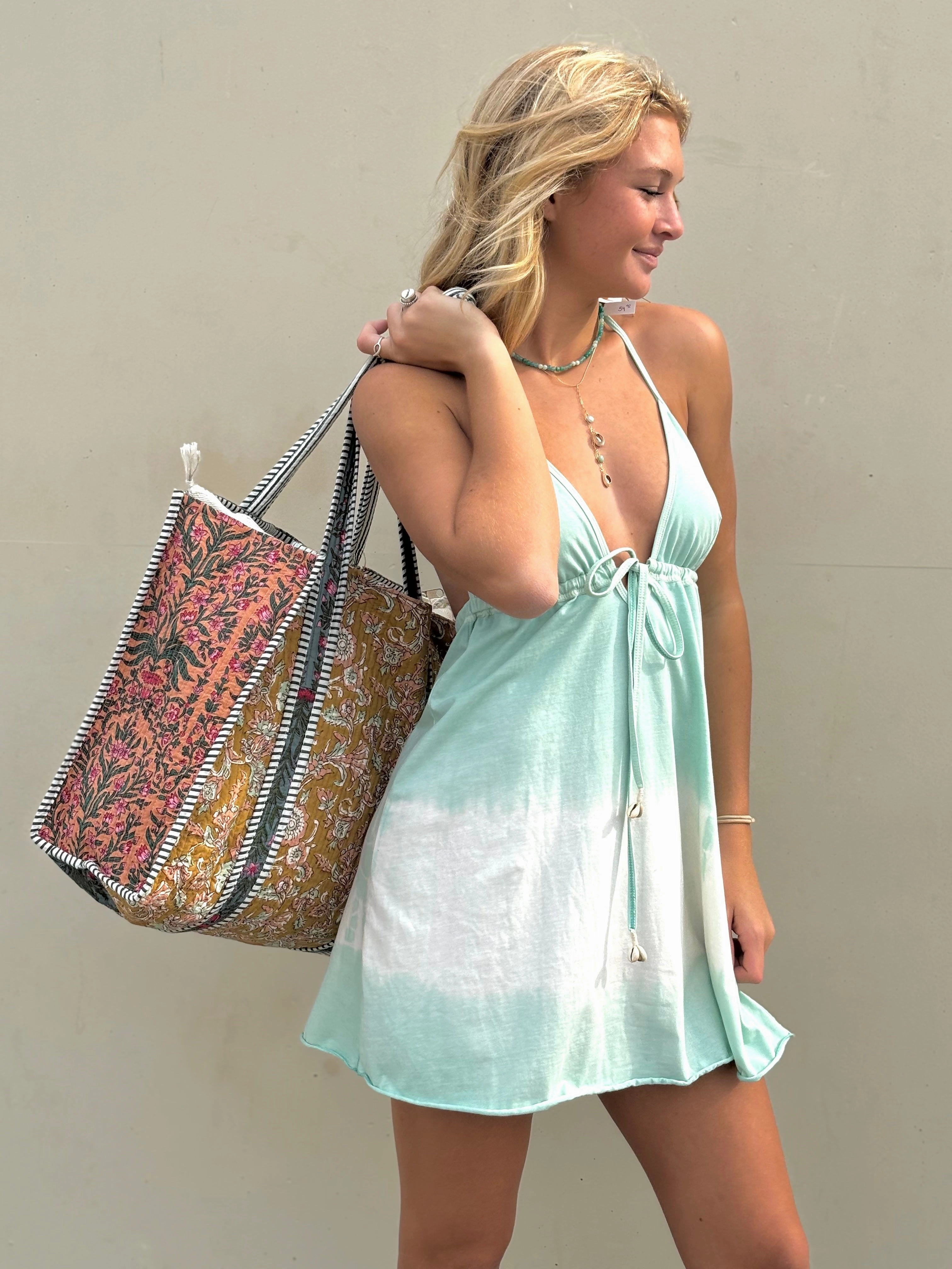 Sea Side Mini Dress Comfortable and Flattering