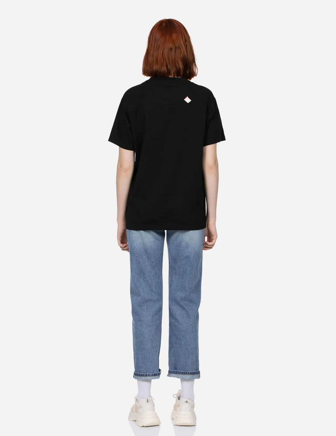 Seagull and Heart Embossed Fashion Fit Jeans