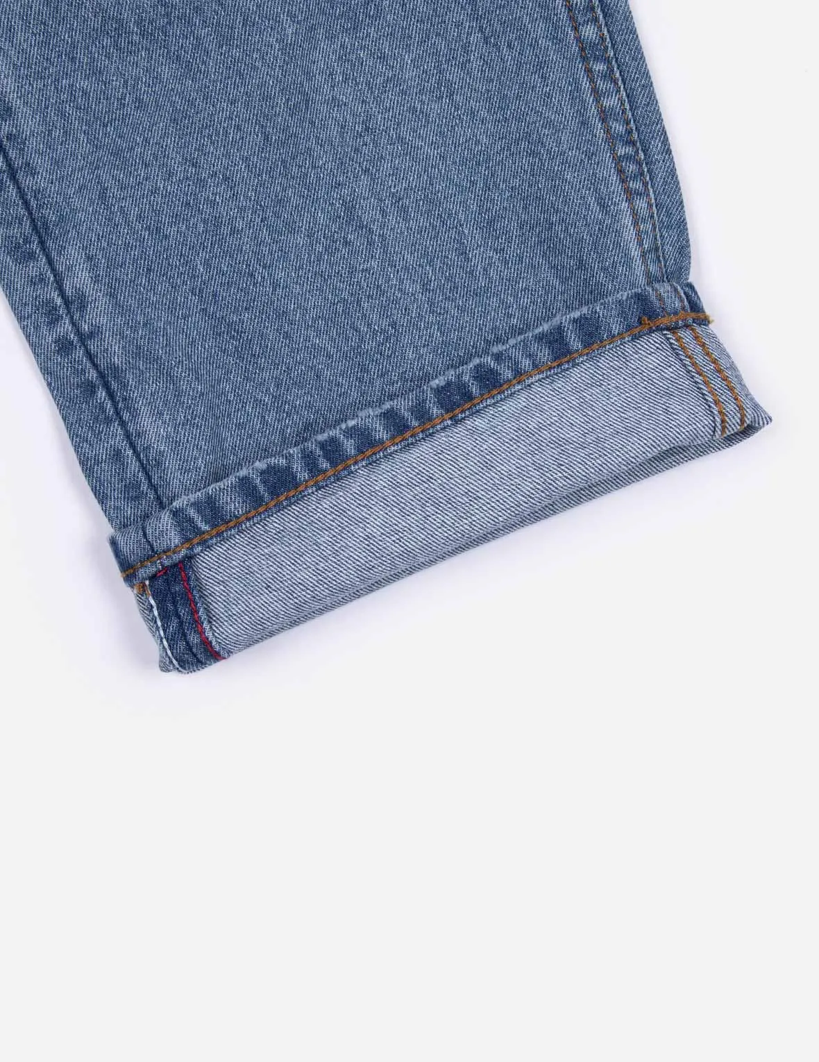 Seagull and Heart Embossed Fashion Fit Jeans