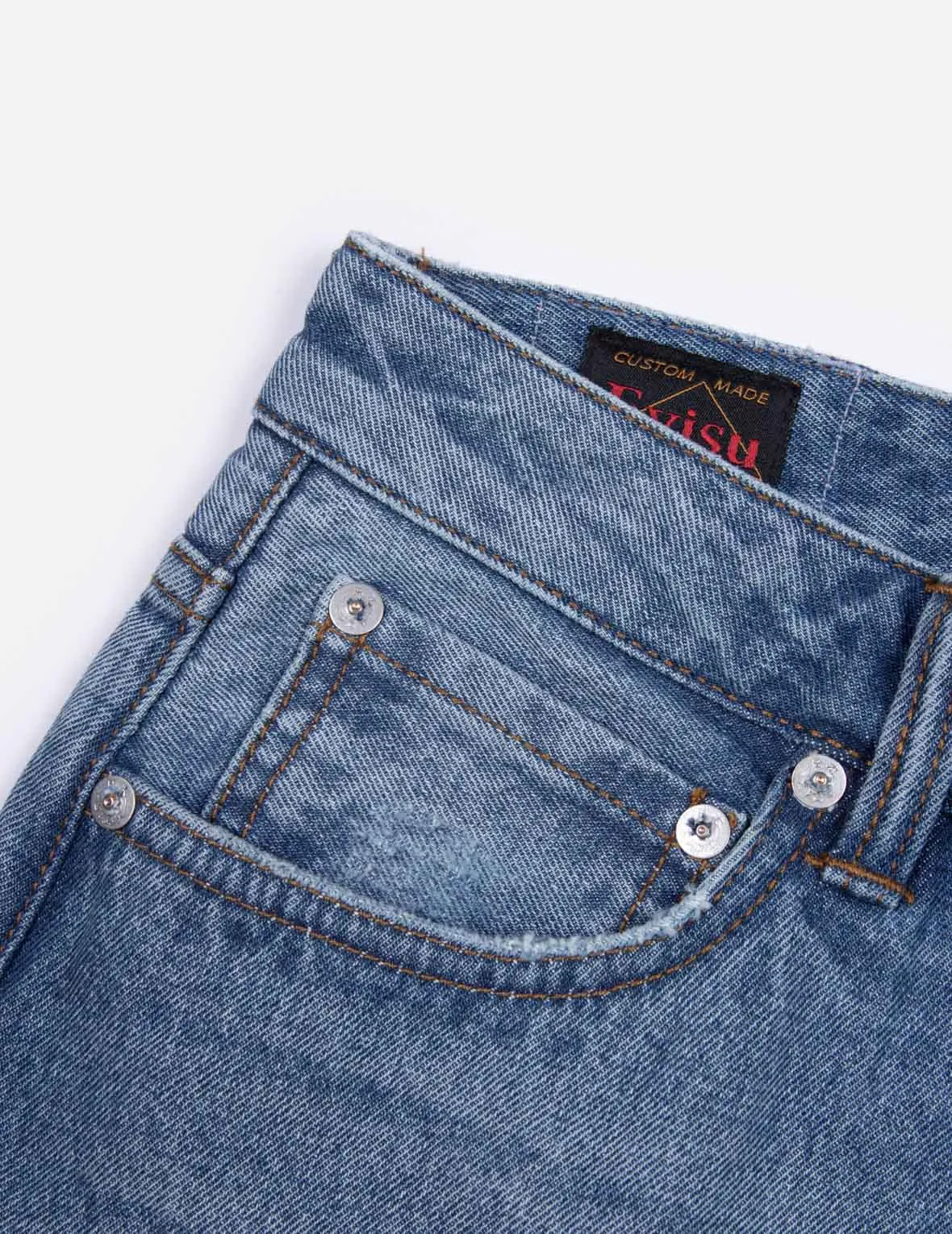 Seagull and Heart Embossed Fashion Fit Jeans