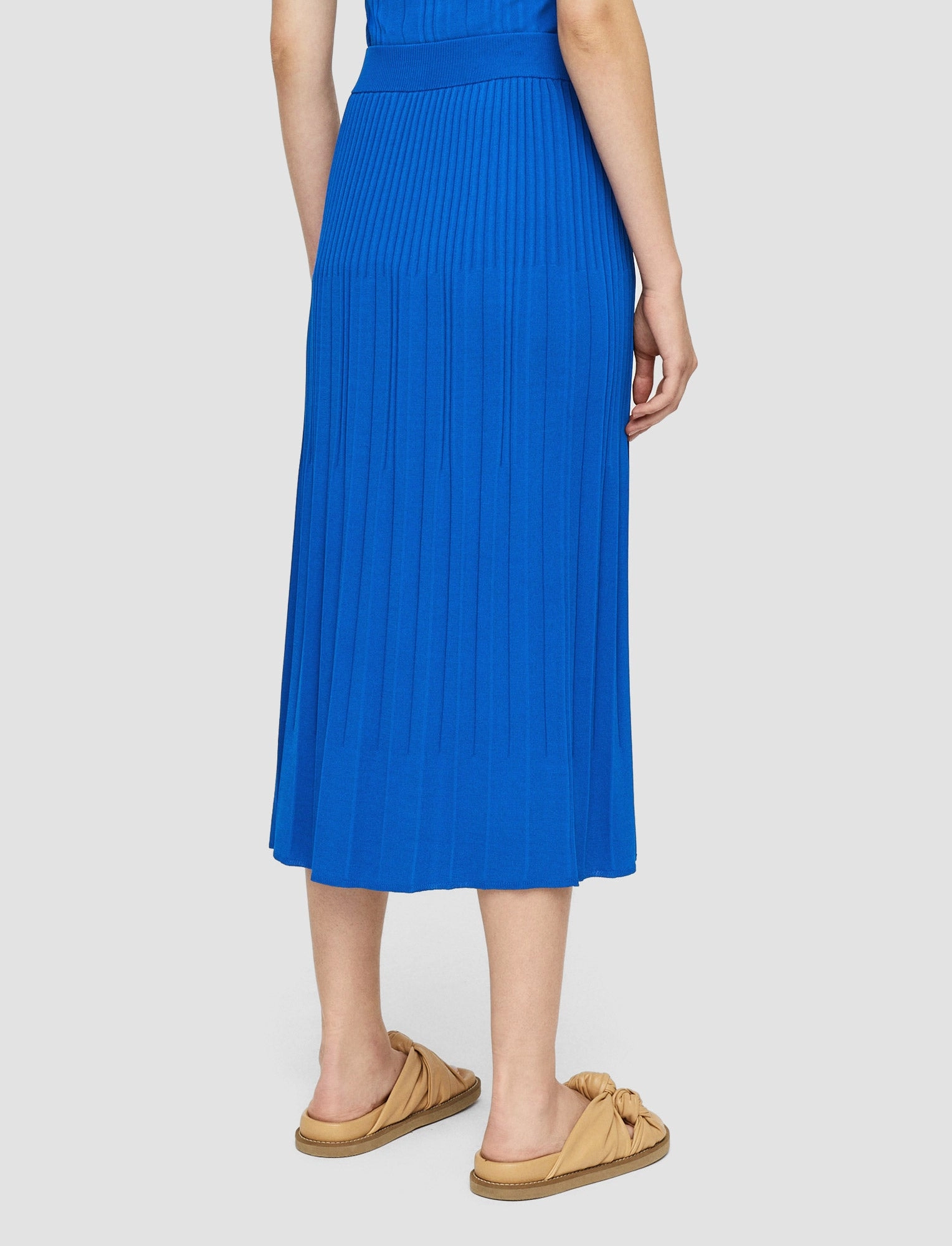 Collaboration Piece Viscose Rib Knit Skirt
