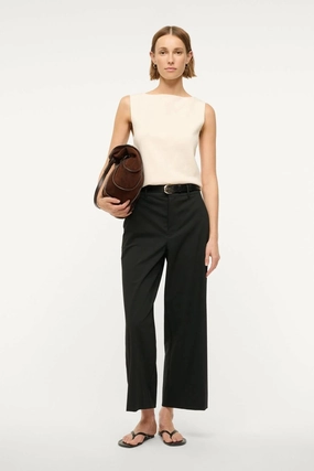 Urban Style Dressy look Prince Cropped Pant Black