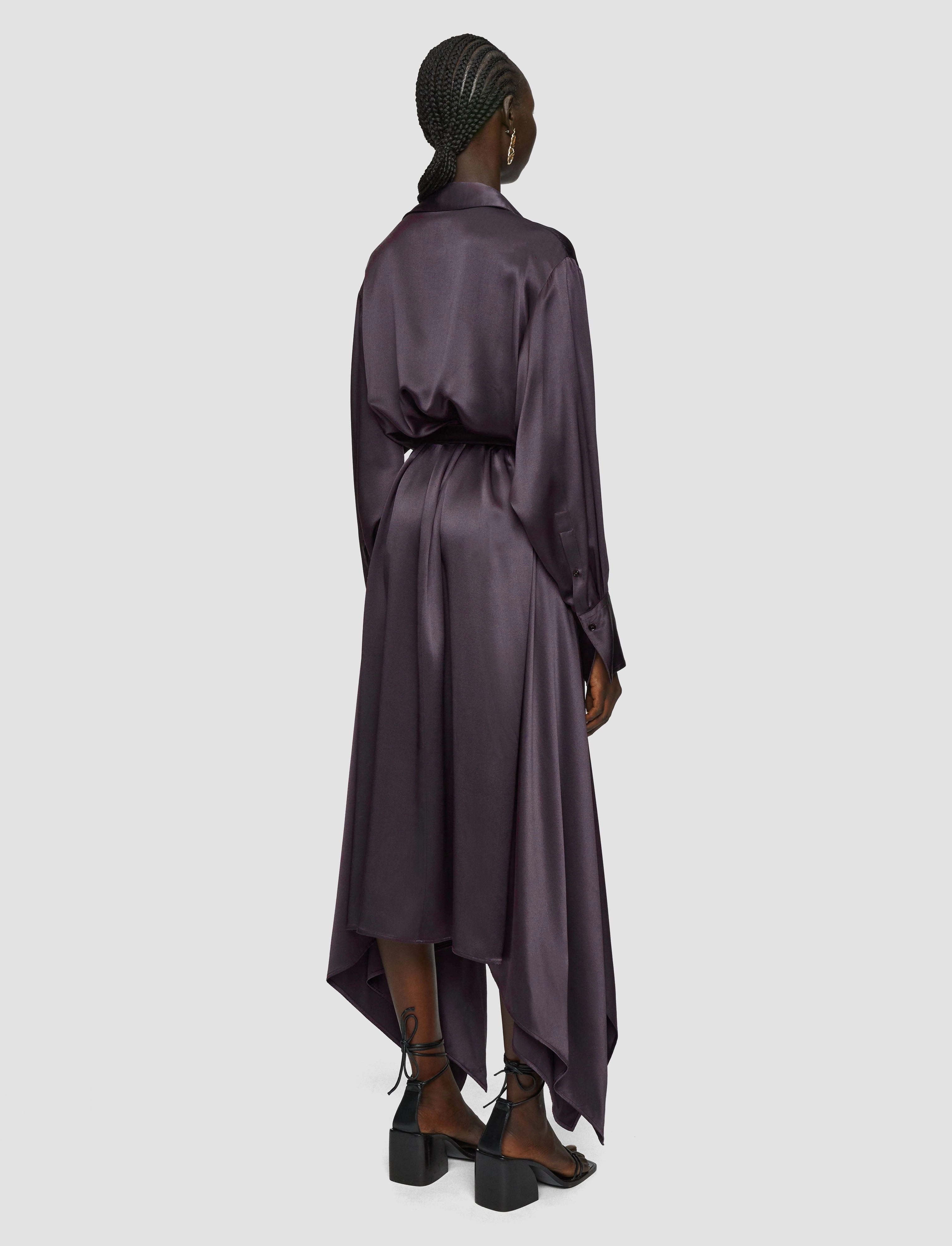 Cyprien Silk Satin Dress Daily Style Elegant Vibe