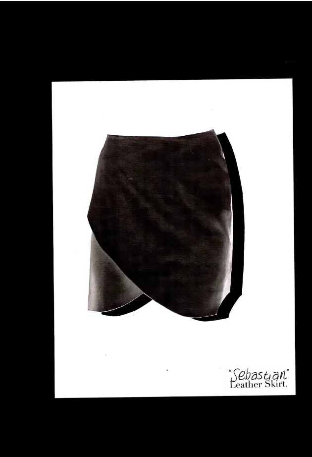 Sebastian Leather Mini Skirt