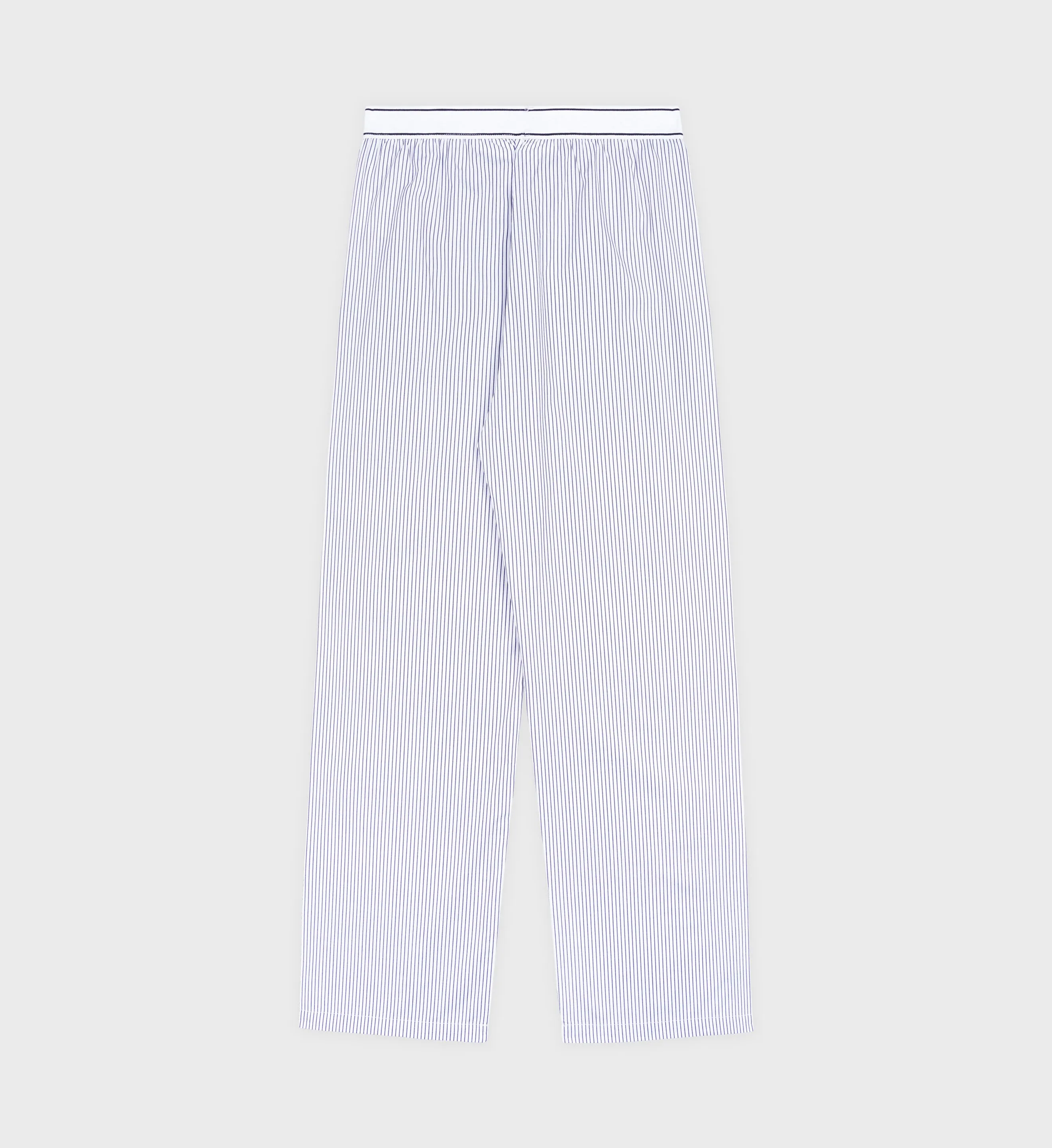 Serif Logo Trousers - Blue Striped