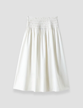 Leonie Cotton Sateen Skirt Minimal Design