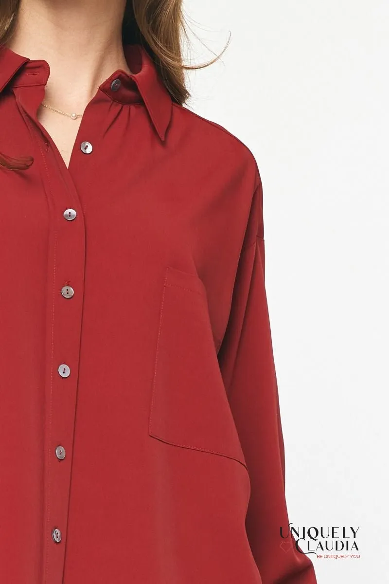 Sheri Long-Sleeve Shirt Dress