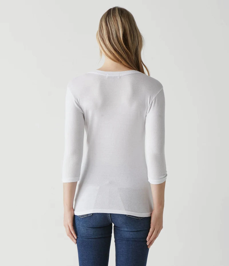 SHINE 3/4 SLEEVE DORA TEE Everyday Fashion SlipResistant