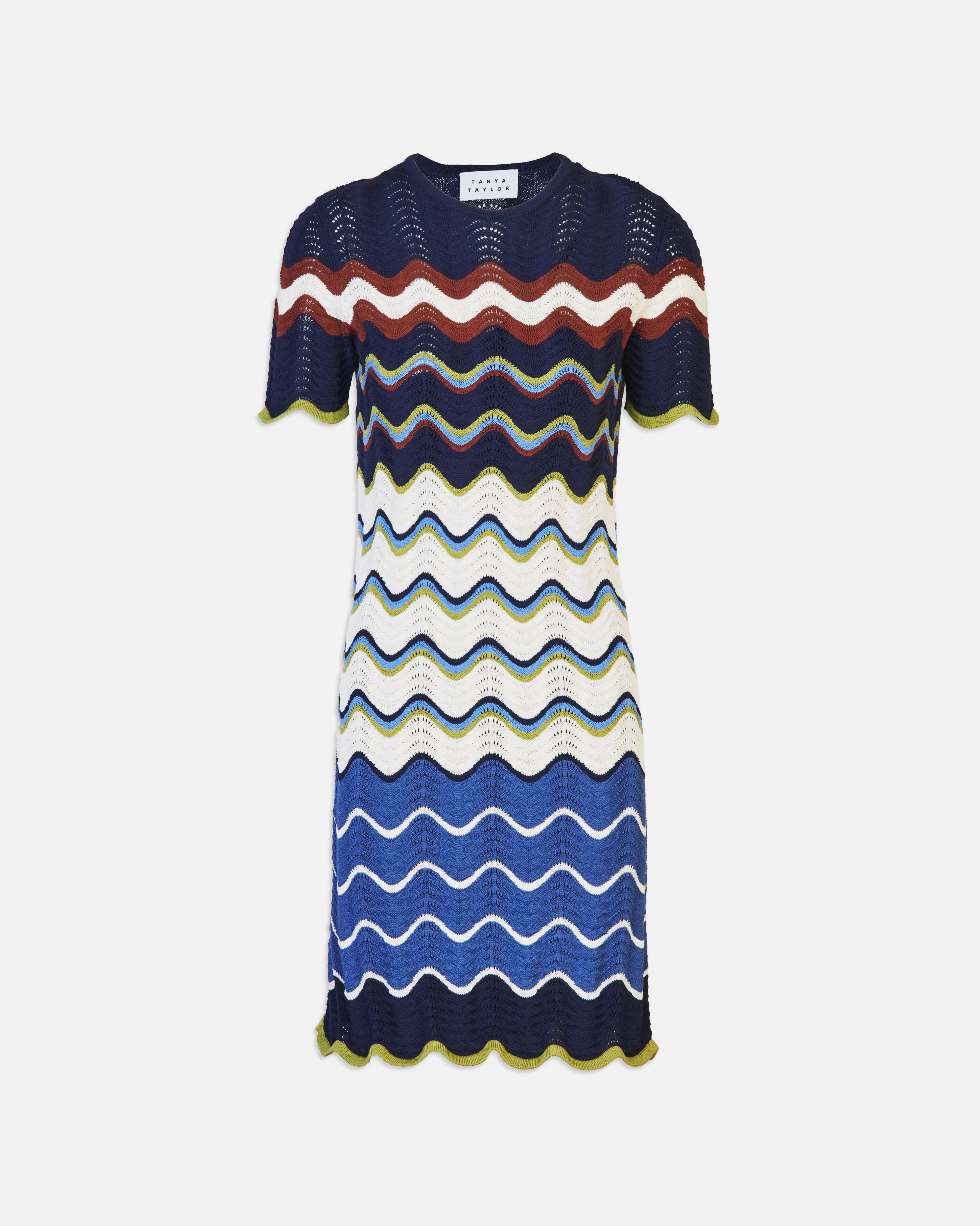 Relaxed Look Beaded-Sleeve Short Leighton Dress