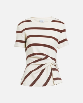 Short Sleeve Carlita Top Durable Double Stitching Flatlock Seam Design