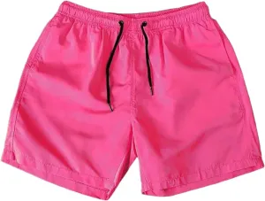 Shorts for Men Summer Beach Vacation Shorts Elastic Waist Drawstring Shorts Relaxed Lightweight Hiking Shorts