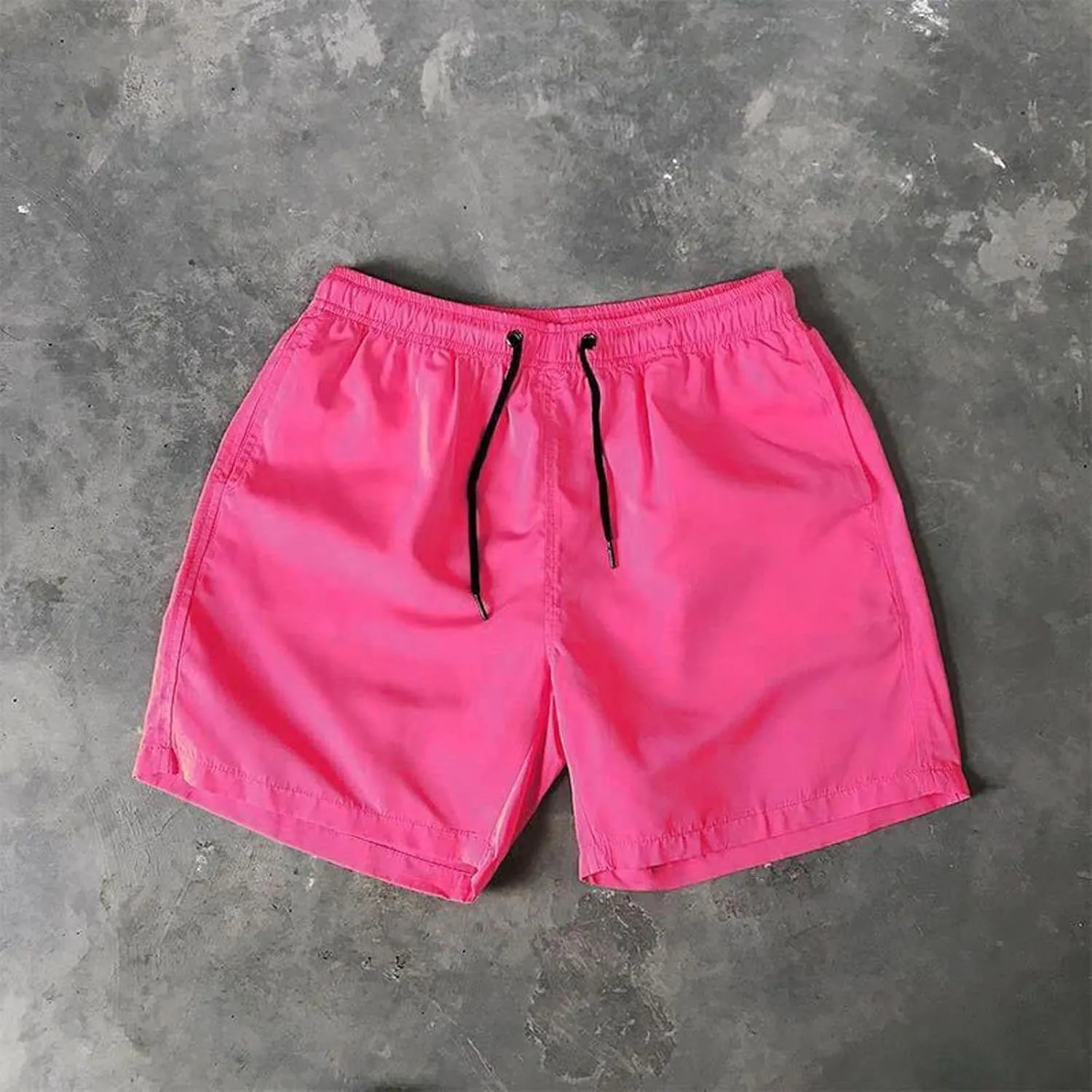 Shorts for Men Summer Beach Vacation Shorts Elastic Waist Drawstring Shorts Relaxed Lightweight Hiking Shorts
