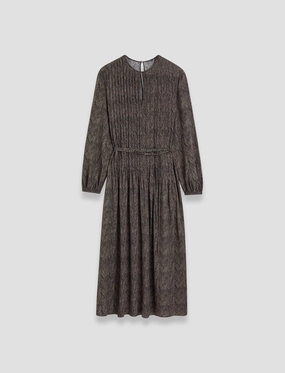 Sibelle Crepe de Chine Print Silk Dress Timeless elegance Easy Pairing