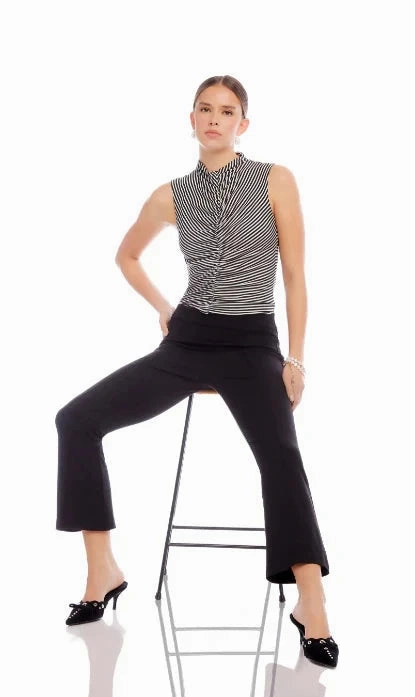 Sigourney Pintuck Pants Navy Slim wear