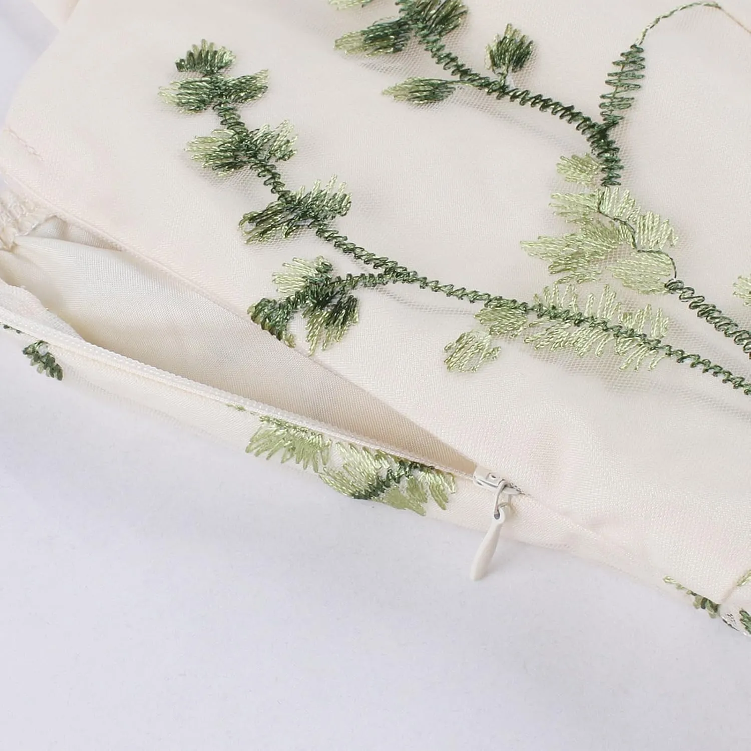 Silk Embroidered Dress for Women Summer Bow Tie Spaghetti Strap Tulle Prom Dress Short A line Cocktail Evening Party Dress