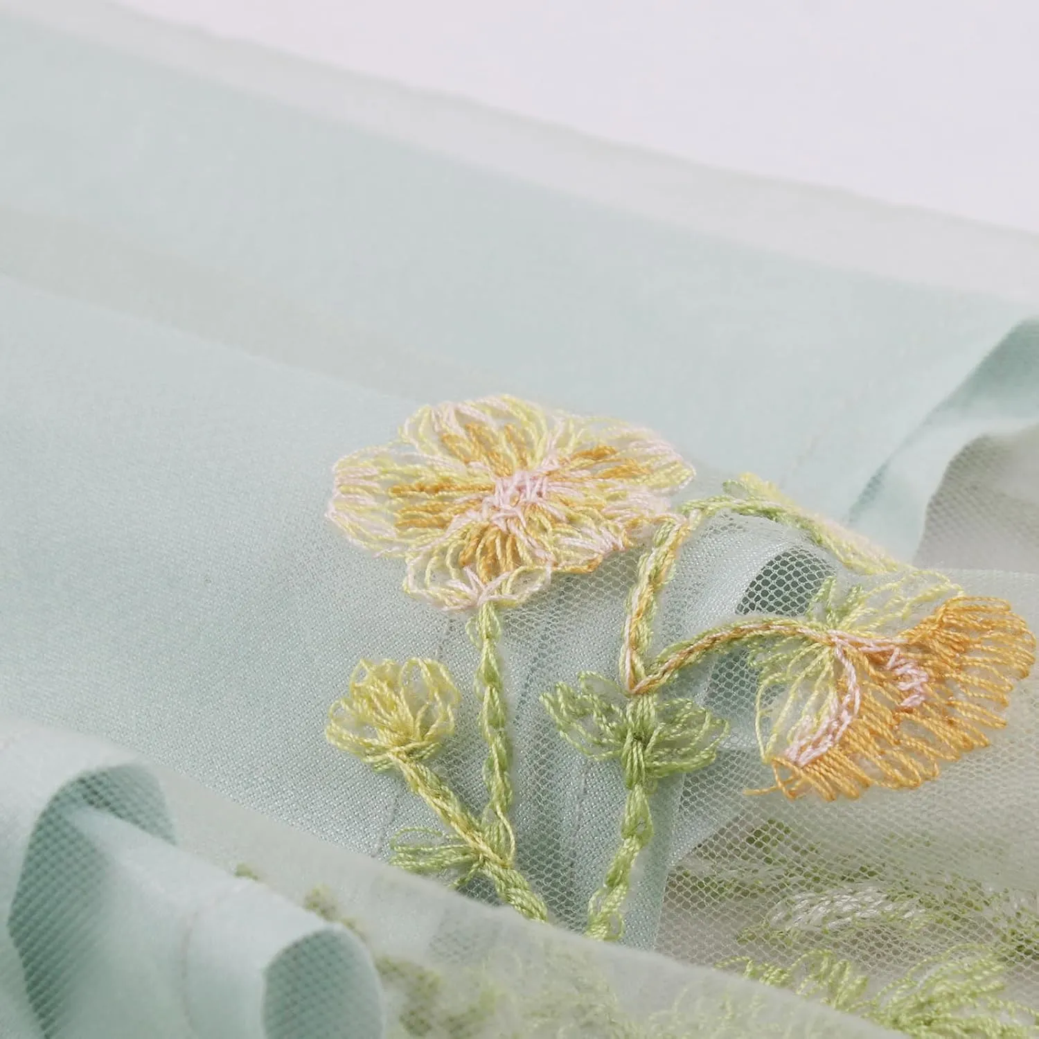 Silk Embroidered Dress for Women Summer Bow Tie Spaghetti Strap Tulle Prom Dress Short A line Cocktail Evening Party Dress