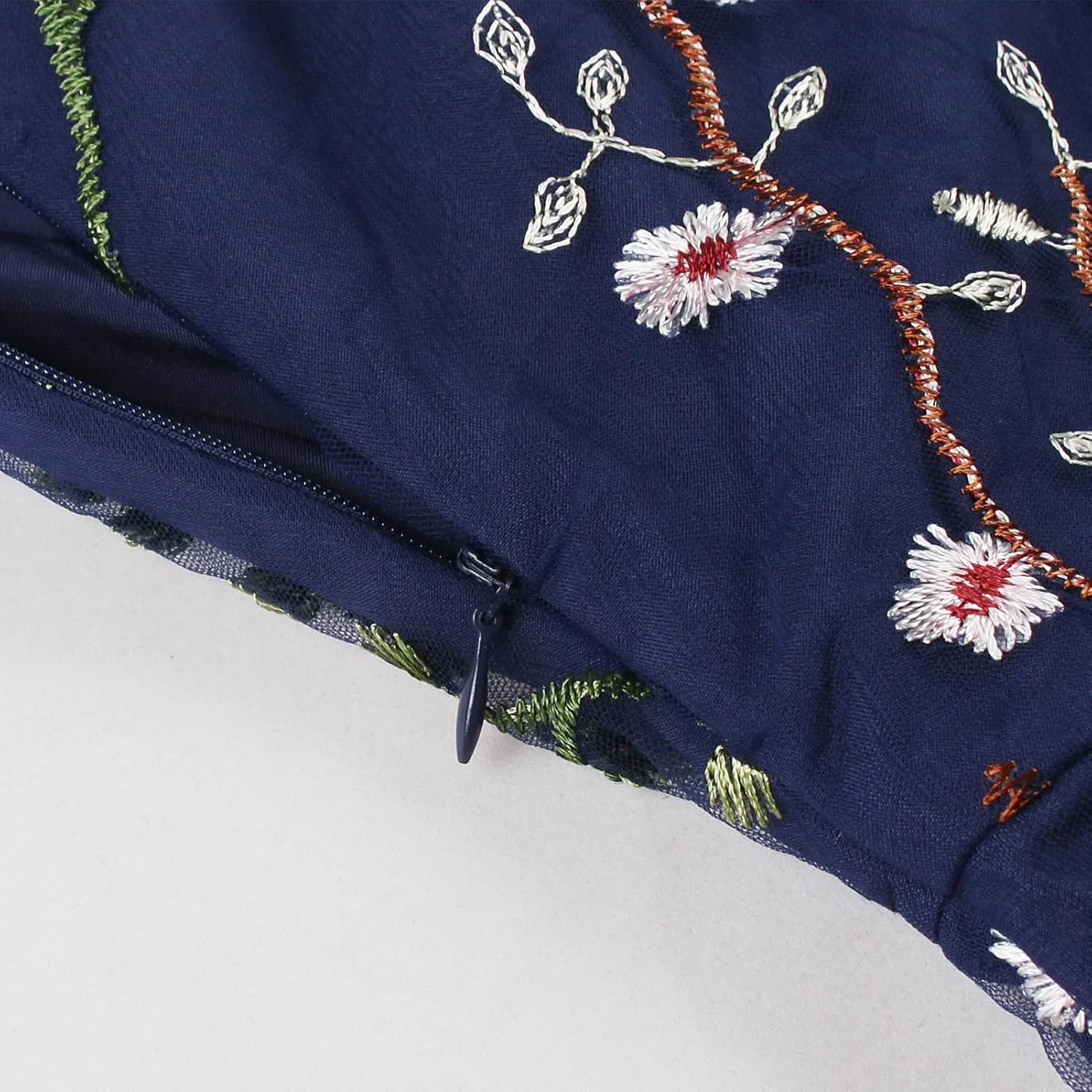 Silk Embroidered Dress for Women Summer Bow Tie Spaghetti Strap Tulle Prom Dress Short A line Cocktail Evening Party Dress
