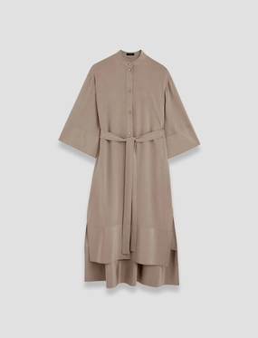 Chilly Comfort Wear Darius Crepe de Soie Silk Dress