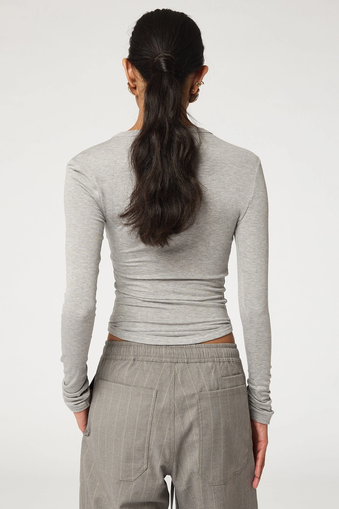 SIMON LONGSLEEVE TOP ButtonlessClosure EcoCertified Material