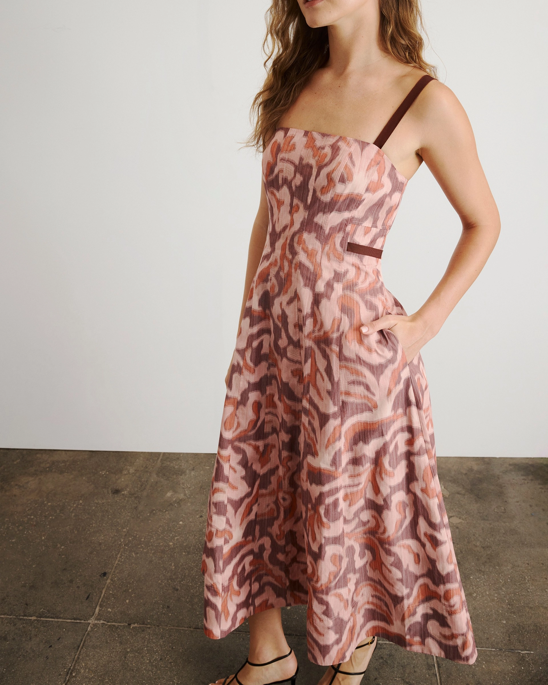 Tavia Dress Clean Flow Geometric-pattern