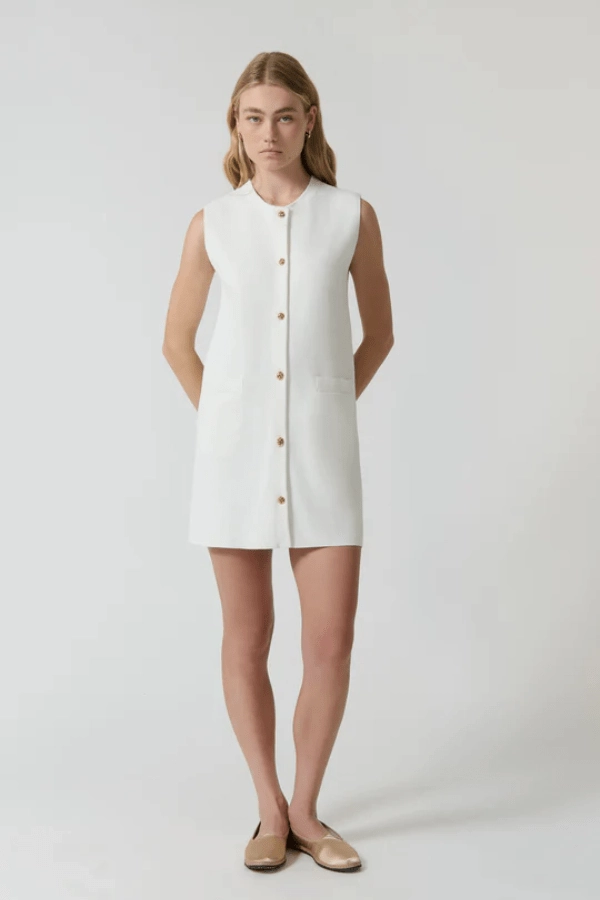 Perfect Day-to-Night Nanda Dress White