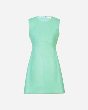 Sleeveless Antonella Dress Glossy Fabric