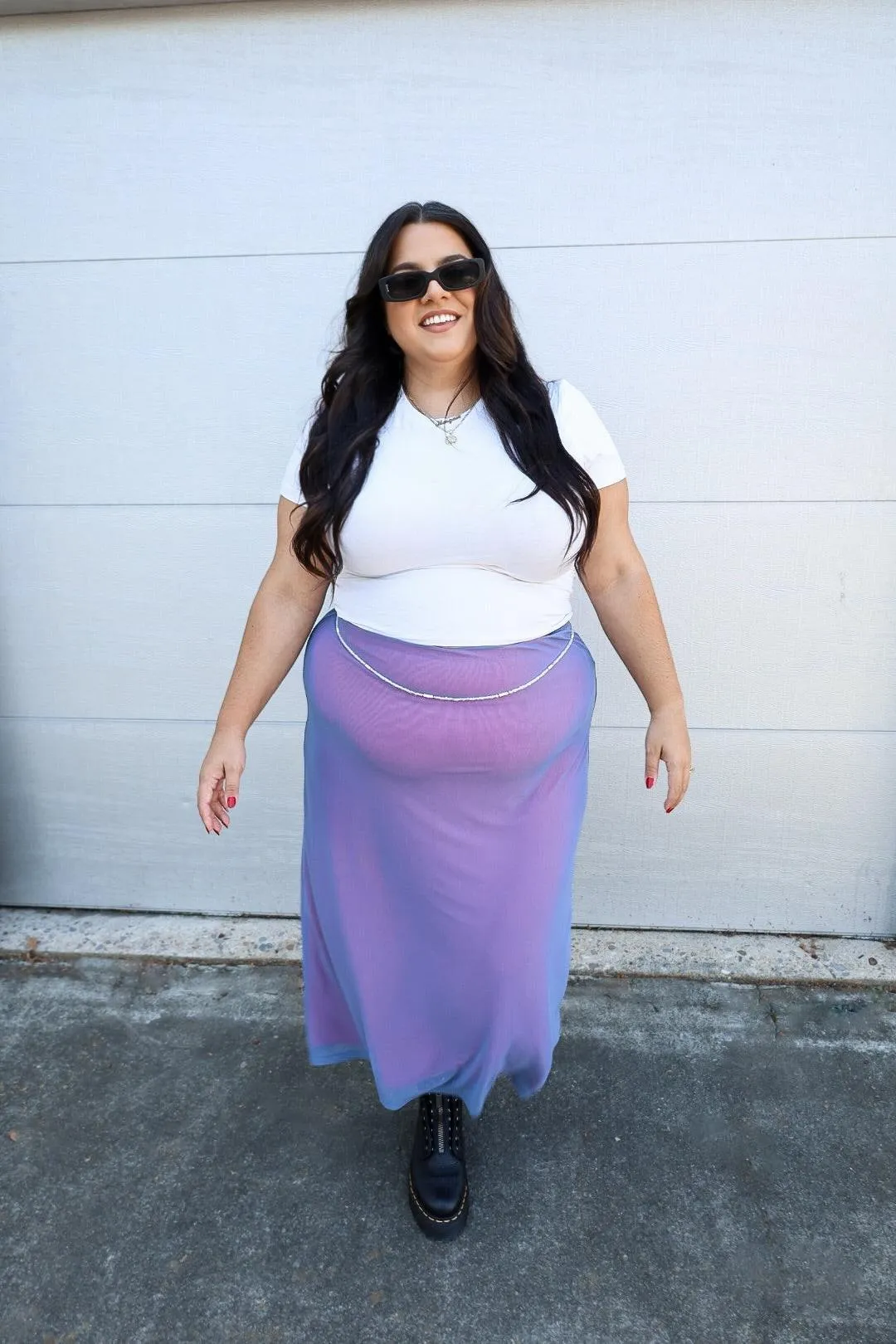Siren Mesh Midi Skirt