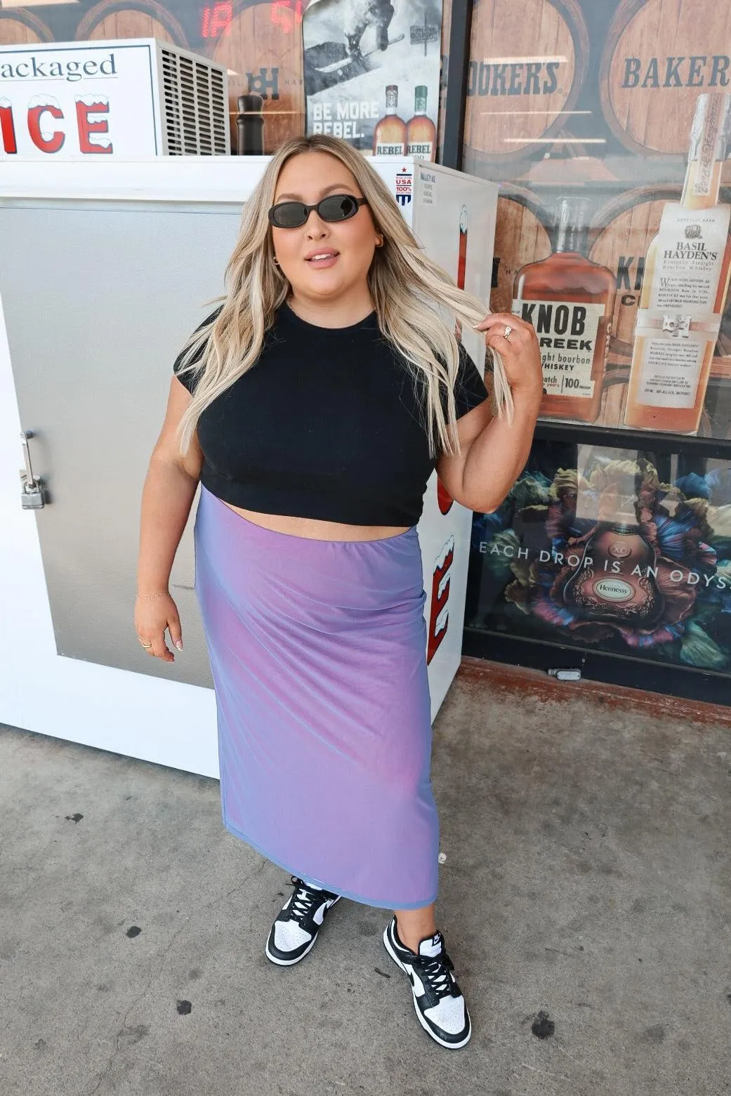 Siren Mesh Midi Skirt