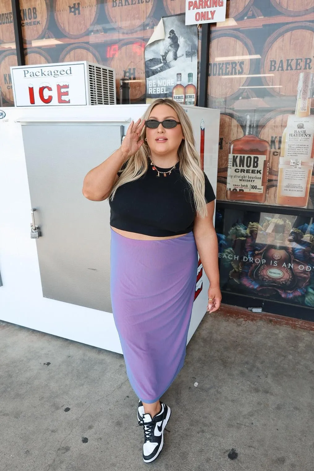 Siren Mesh Midi Skirt