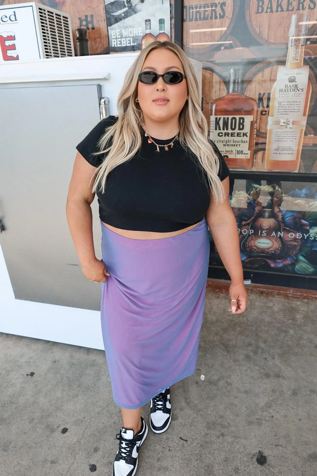 Siren Mesh Midi Skirt