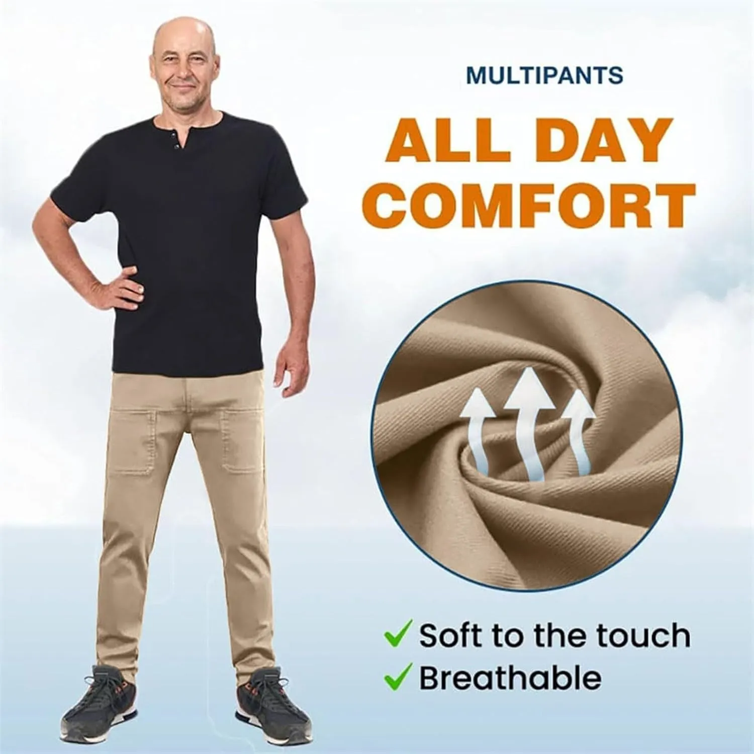Sirmale Multipants - Janemore High Stretch Multi-Pocket Cargo Pants, Mens Cargo Pants Relaxed Fit