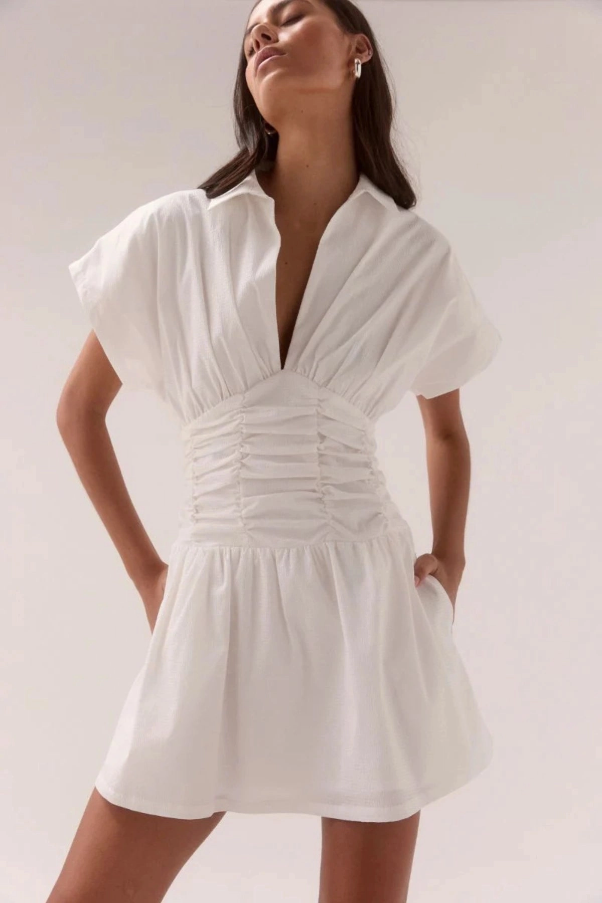 Mix-And-Match Hand-Wash Stellar Mini Dress Chalk