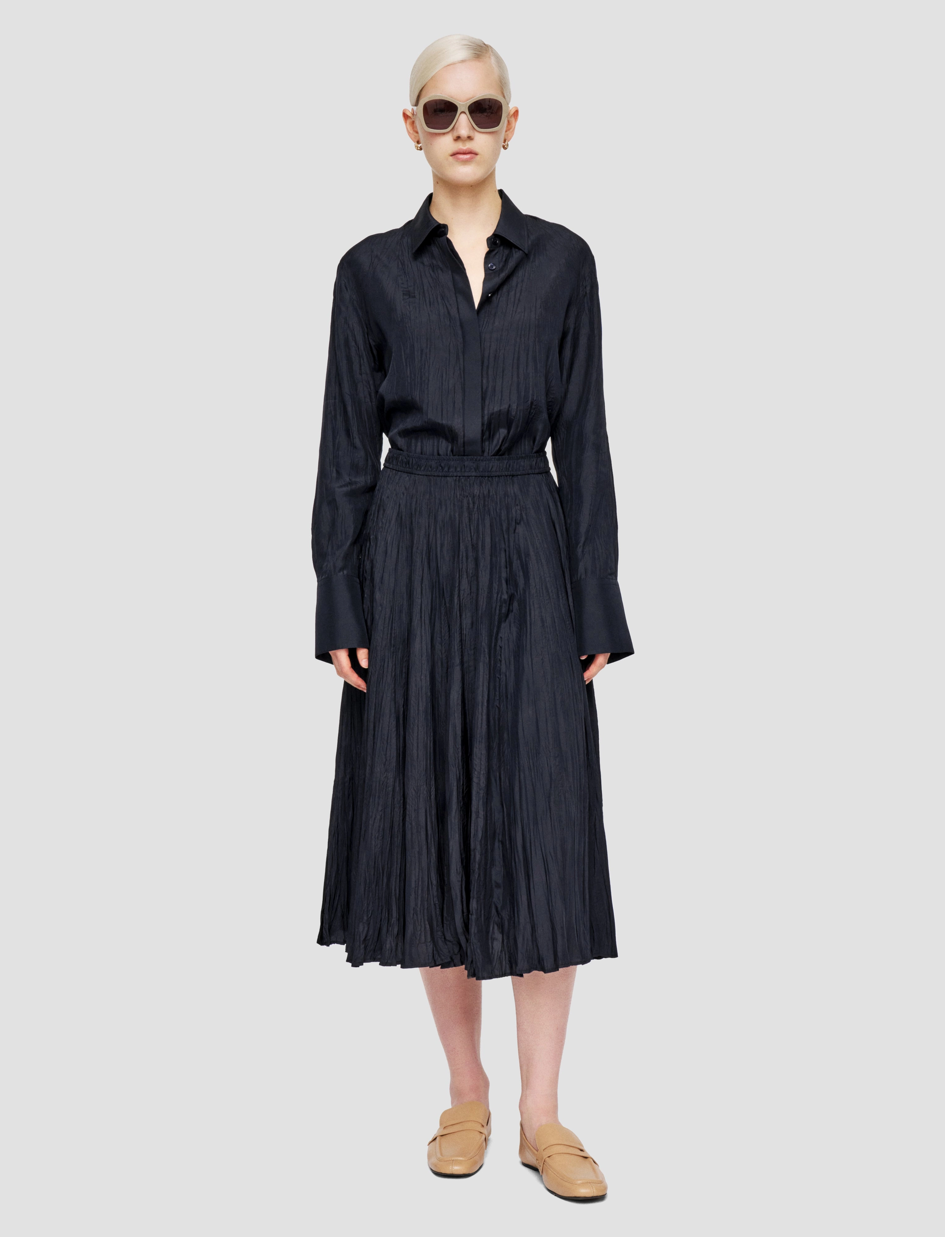 Sully Habotai Silk Skirt Satin feel Adjustable Closure