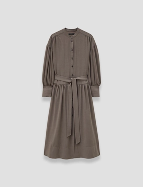 Emma Sheer Fine Wool Dress Bright-Hue