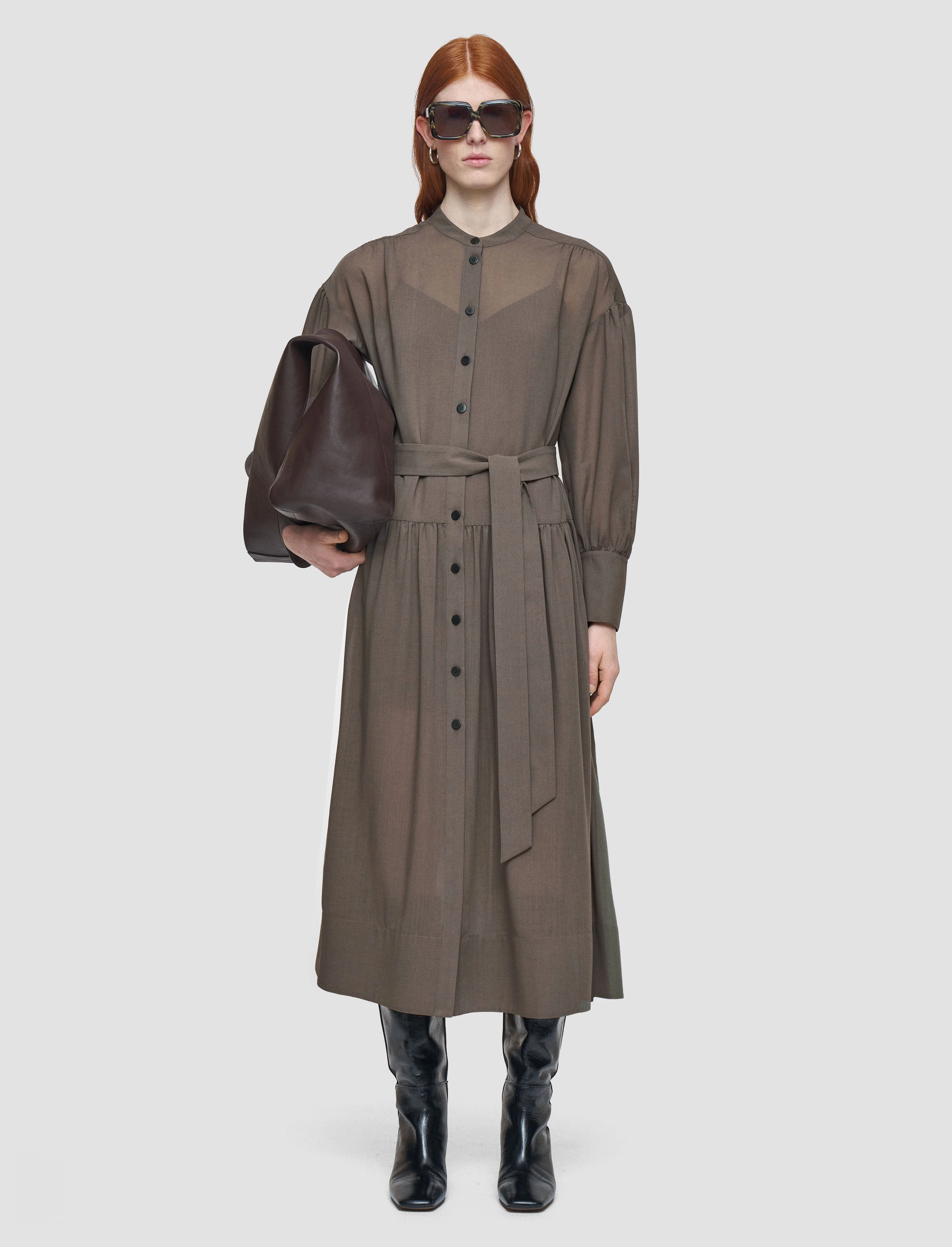 Emma Sheer Fine Wool Dress Seasonal Wear