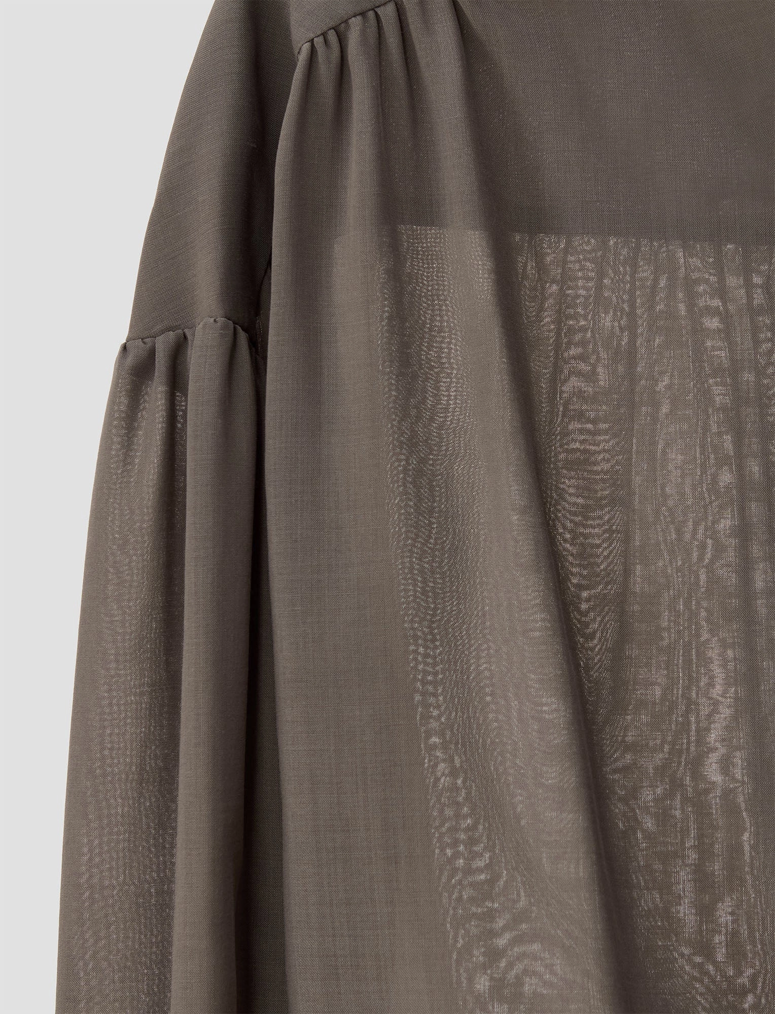 Drape Wave Emma Sheer Fine Wool Dress