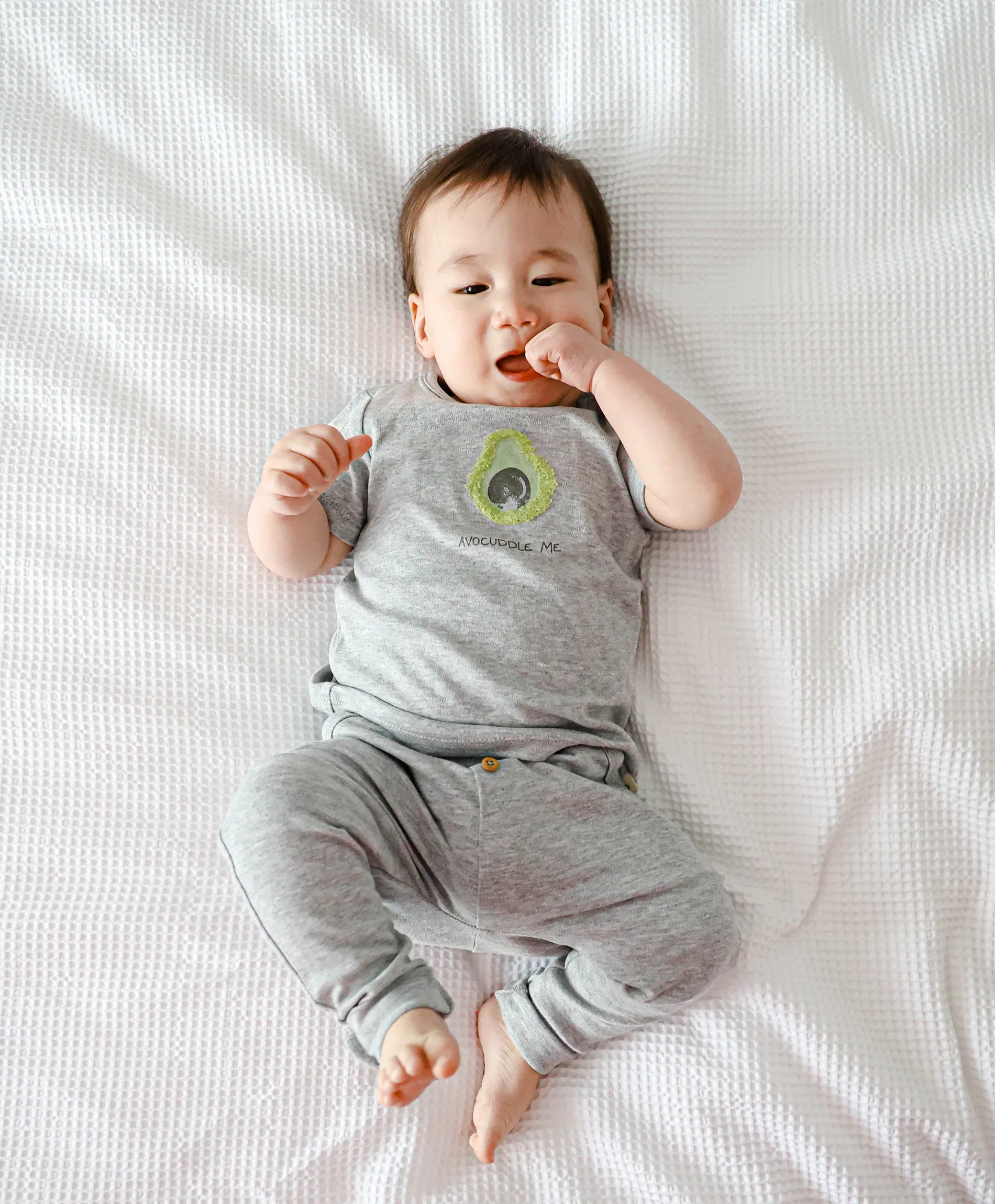 Slouchy Track Pants - Heather Grey